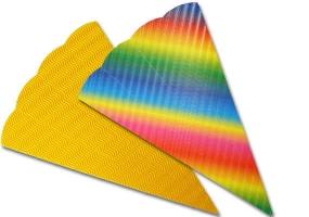 Mit dem Schultütenrohling Wellpappe plastische...