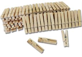 Wäscheklammern Holz - ideal zum Basteln und...