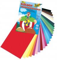 Mit dem Tonpapierblock eine bunte...