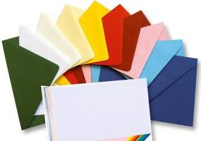 Farbige und bunte Briefkuvert Ist es nicht viel...