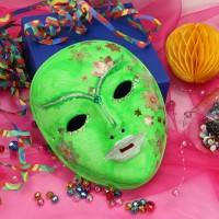 Masken basteln für den Fasching