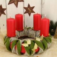 Adventskranz basteln zu Weihnachten