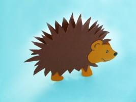 Igel basteln mit Kindern