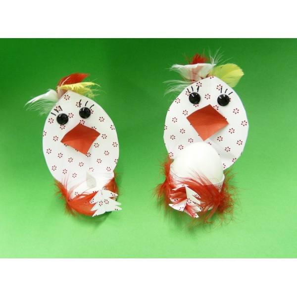  Ein Huhn aus Papier basteln 