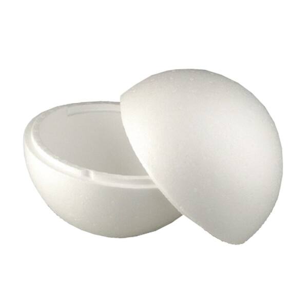 Styroporkugel 150 mm 2-teilig teilbar 3 Stück