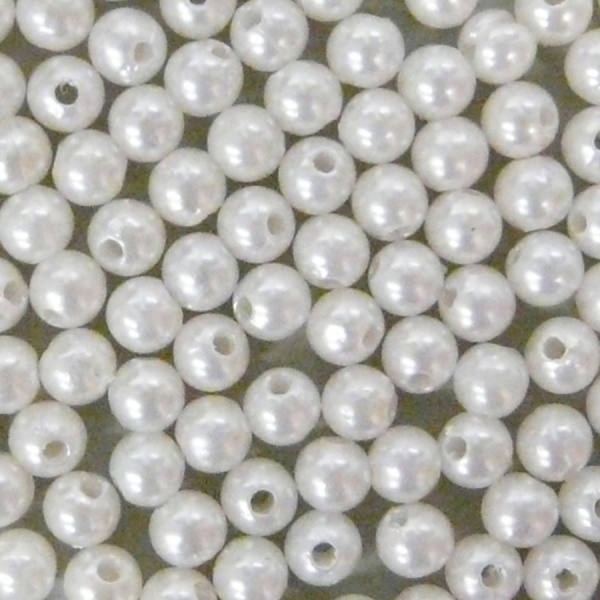 Dekoperlen weiß 8 mm, 75 g