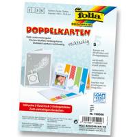 Doppelkarten 5er Set weiß, 10,5 x 15 cm