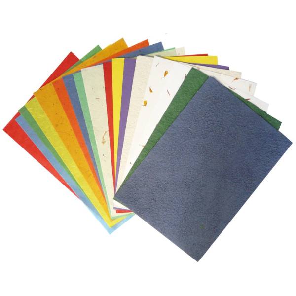 Naturpapier Sortiment 18 Blatt, 23x33 cm