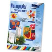 Naturpapier Sortiment 18 Blatt, 23x33 cm