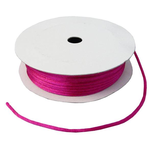 Kordel fuchsia Satinkordel 2 mm x 9,50 m aus Satin