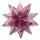 Bascetta Stern Winterornament lila/silber 32 Blatt, 15x15 cm