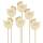 Blumenstecker Hühnchen, 6 Stück aus Holz