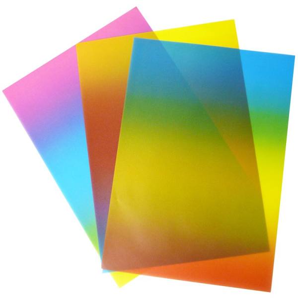 Regenbogen Transparentpapier Mappe 10 Blatt, 115g/m², 22,5x32 cm