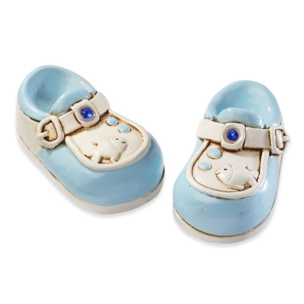 Babyschuh blau 2 Stück, ca. 3 cm groß