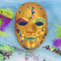 Maske für Kinder / Jugendliche aus Pappe, 6...
