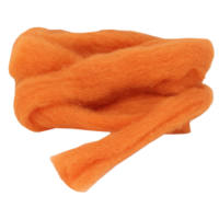 Filzwolle orange, Lunte, 2m Strang, 30 - 40 mm breit...