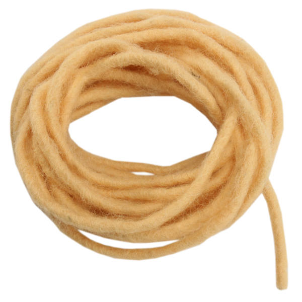 Filzkordel apricot haut  5 m lang, Ø 5 mm