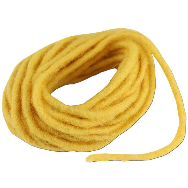 Filzkordel gelb maisgelb 5 m lang, Ø 5 mm