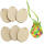 Holzscheiben oval, Pack mit 6 Stück, 6 cm Aufhänger, Holzeier Ostereier  4mm stark