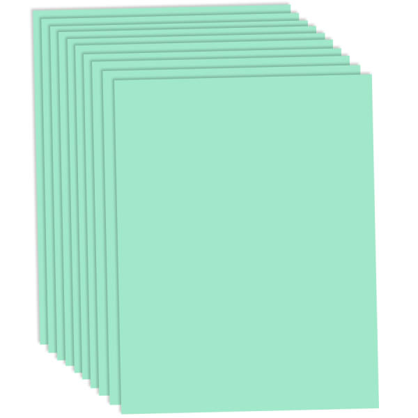 Tonpapier mint, 50x70cm, 10 Bögen, 130 g/m² Tonzeichenpapier