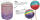 Pearl Farbe | Glanzfarbe Set mit 6 Farben Rot, Blau, Gelb, Grün, Lila, Rosa | Metallic Farbe