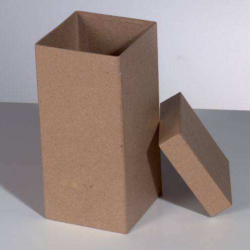Pappbox hoch Quadrat 9,5 x 9,5 x H 20 cm