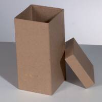 Pappbox hoch Quadrat 9,5 x 9,5 x H 20 cm