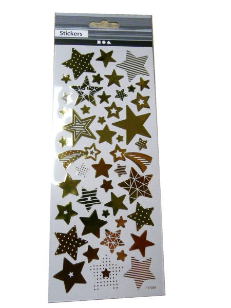 Sticker Sterne gold