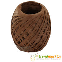 Papierkordel braun  Papier Raffia 5 mm breit x 50 m lang