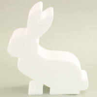 Bastelset Styroporform Hase, 4 Stück mit Servietten...