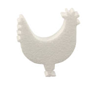 Styroporform Huhn, 6 Stück, Konturenschnitt