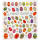 Sticker Ostern Osterhasen, Set mit 4 Blatt verschiedenen Motiven, je Blatt 15x16,5 cm