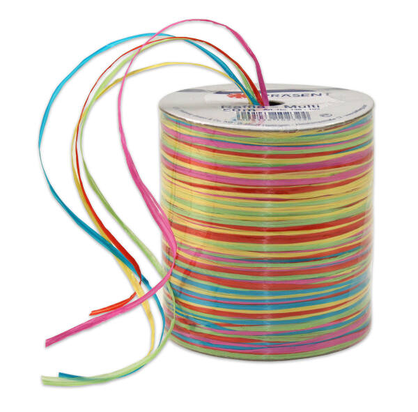 Bast multi bunte Farben, Multibast  RAFFIA, 50 m Spule