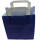 Papiertragetasche dunkelblau 6er Pack mit Papiergriff je 18x22 cm