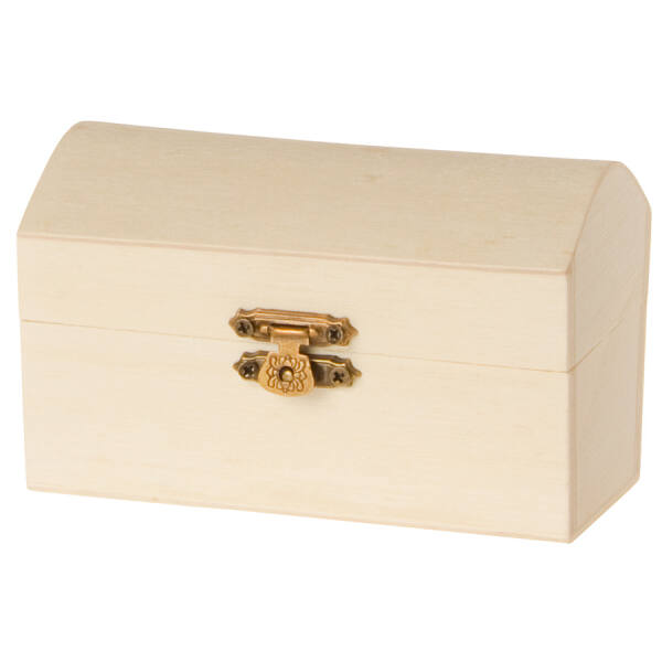 Schatzkiste, Piratenkiste aus Holz Schatztruhe ca. 12x6x6,5cm