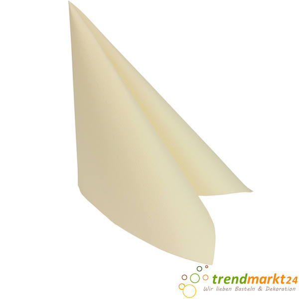Premiumservietten champagner ROYAL 40 x 40 cm Formstabil 1/4-Falz