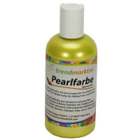 Acrylfarbe Pearlfarbe gelb 150ml Flasche Metallicfarbe