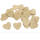 Holzherzen natur mit Loch Buche 25 Stück mit Loch, Hänger 44x44x3mm