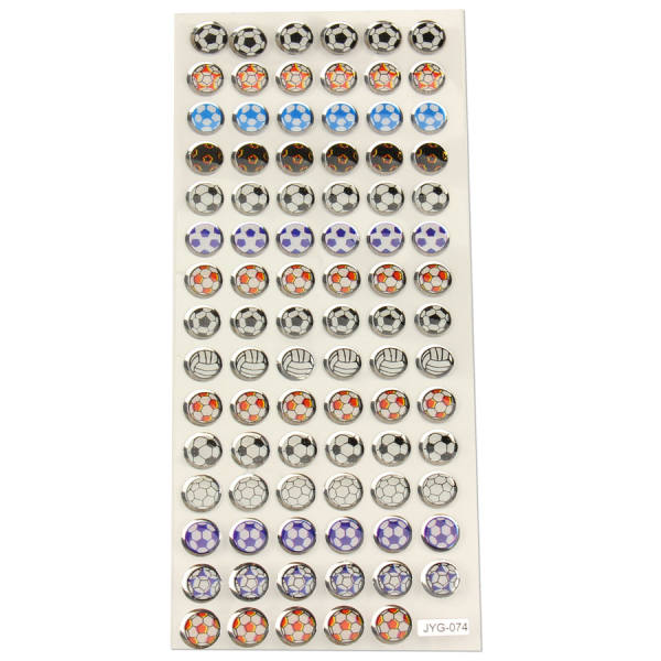 Glossy Sticker Fußball 1 Blatt