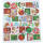 Adventszahlen Weihnachten 1 Blatt, Sticker Adventskalender