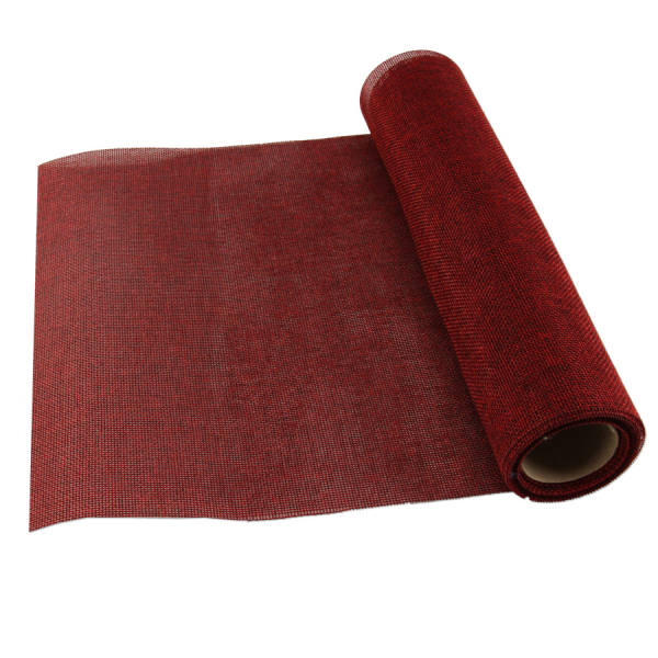 Tischläufer rot Jute Imitat 28 x 250cm 1 Rolle