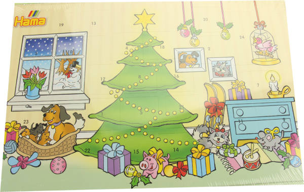 Adventskalender Bastelpackung Weihnachten 5000 Teile Bügelperlenset