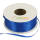 Doppelsatinband 3mm breit blau Rolle 100m lang Dekoband