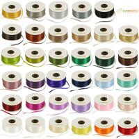 Doppelsatinband 3mm breit dunkelrosa Rolle 100m lang...