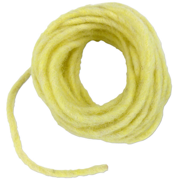 Filzkordel gelb hellgelb 5 m lang, Ø 5 mm