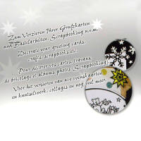 Reliefsticker Weihnachten 10 Blatt schwarz und...