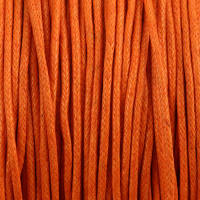 Baumwollkordel 1,5mm orange gewachst 100m lang Kordelband Kordel