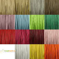 Baumwollkordel 1,5mm fuchsia gewachst 100m lang Kordelband Kordel