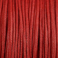 Baumwollkordel 1,5mm rot gewachst 100m lang Kordelband...