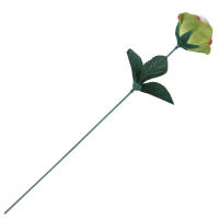 Rose creme rosa Ø 5 cm, 35 cm lang Seidenblume Kunstblume